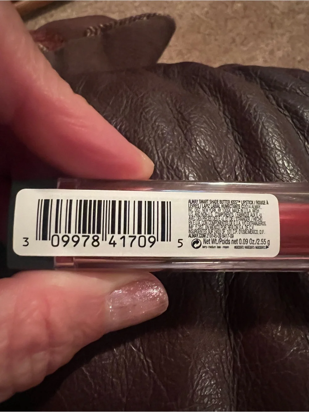 Almay 2 Piece Set, 90 Berry Medium Lipstick/4 Color 190 Unapologetic Shadow, new